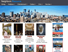 Tablet Screenshot of neighborsresource.com